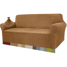 Granbest Aukštos tamprios sofos užvalkalai, 3 vietų itin minkšti stilingi sofos užvalkalai šunims, naminiams gyvūnėliams, katėms Žakardinis spandekso neslystantis sofos užvalkalas, skirtas svetainės baldų apsaugai (3 vietos, kupranugaris)