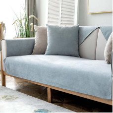 Sofos užvalkalas, neslystanti vintažinio dizaino sofos apsauga, sofos apsauga, šunų/kačių metimas, antklodė šunims, kampinė sofa, apsauginis užvalkalas, sofos užvalkalas, sofos metimas, sofos užvalkalas (pilkai mėlyna F, 110 x 240 cm)