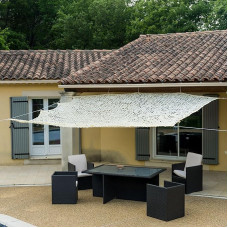 WERKA PRO smėlio spalvos pralaidus pavėsio tentas 120 g/m2 3 x 4 m