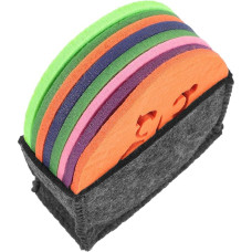 Milisten Filz Tischset rutschfest und Wärmeisolierend Filz Tellermatten Schwarz Praktische Tischunterlage für Esszimmer und Familienessen