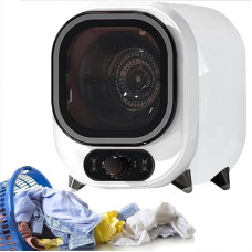 Compact Portable Condensation Dryer with Double Temperature Control, Small Condensation Dryer with 0.8 kg Capacity, Stainless Steel Drum, for Standing on the Worktop (B)