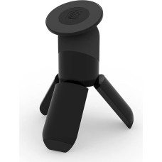STM MagPod - iPhone MagSafe Tripod - Adjustable iPhone Holder for Optimal Viewing Angles, Selfies and Vlogging - Retractable Legs for Easy Storage and Portability - Black
