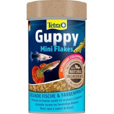 Tetra Guppy Mini Flakes, Balanced Nutritious Flakes for Guppies, Various Varieties