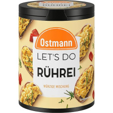 Ostmann Spices - Let's Do Scrambled Eggs | Spice Salt for Scrambled Eggs, Omelette and Other Egg Dishes | Spicy Mix with Chives, Nutmeg and Turmeric | 75 g in Recyclable Metal Tin