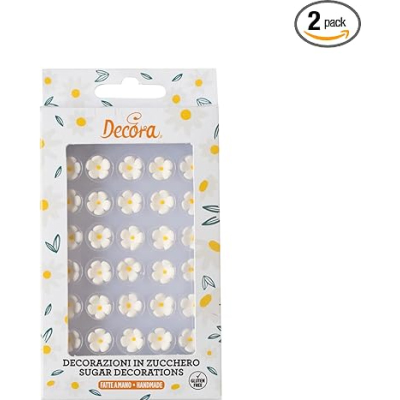 Decora 0500300 30 baltų gėlių pakuotė
