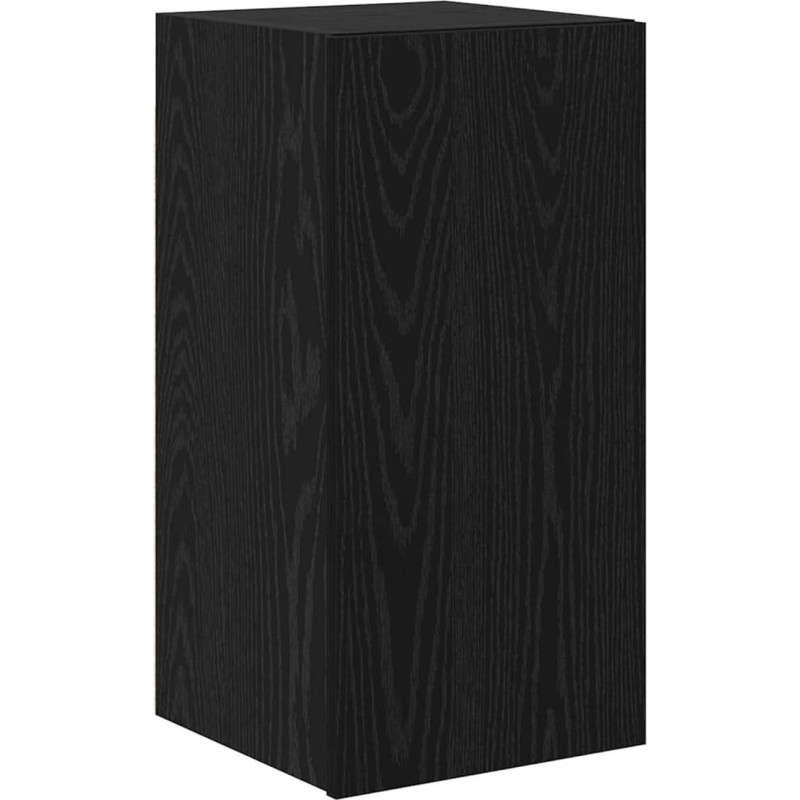 TV Schrank,TV-Schrankset 5 pcs Schwarz Eichen-Optik Holzwerkstoff,TV lenta Hängend Schrank Fernsehschrank TV Bank Wohnzimmer Möbel Modern Wandschrank für Wohnzimmer Schlafzimmer