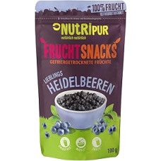 Liofilizuotos džiovintos mėlynės: Džiovintos mėlynių uogos, skirtos kokteiliams, dribsniams, košėms paskaninti: 100 g džiovintų kultūrinių mėlynių, skirtų kokteiliams, dribsniams, košėms paskaninti.