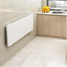 Sulankstomas plaukiojantis sieninis stalas Nešiojamojo kompiuterio darbo stalas Biuro stalas Valgomasis stalas su erdvę taupančiais laikikliais (baltas)