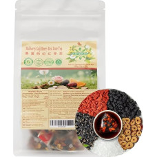 SIFANGDA Mulberry Goji Berry Red Date Tea 100g (5g × 20P) Natural Ingredients Nourishing Health Combination Fruit Single Tea Bags Warm Body and Repel Cold