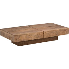 Woodkings® Amberley medinis kavos staliukas, modernus dizainas, išskirtinis medžio masyvas, svetainės kavos staliukas Pigūs (mango, 140 x 70 cm)
