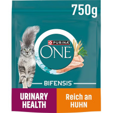 PURINA ONE Bifensis Urinary Health sausas maistas katėms, su daug vištienos, 6 vnt. (6 x 750 g)