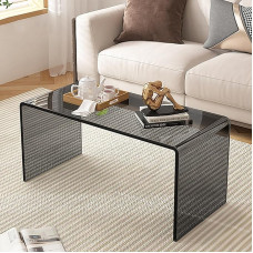 Šiuolaikiniai akrilo staliukai, skirti naudoti kaip stalas, kavos staliukas, šoninis staliukas gyvenamuosiuose kambariuose, miegamuosiuose, terasose ir biuruose (spalva: pilka, dydis: 60 x 30 x 30 x 30 x 12 mm)