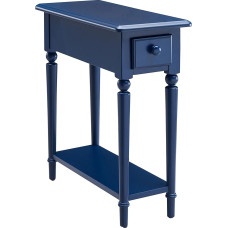 Leik Home Coastal Tables, Wood, Navy