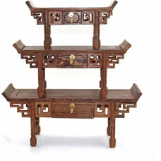 Altoriaus stalas Rytietiškas kavos staliukas Medinis altoriaus stalas Mini meditacijos stalas gali būti naudojamas garbinimui arba Budos stalo komplektui