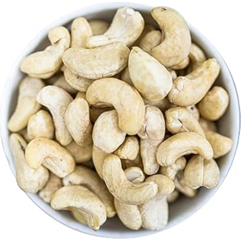 1001 Frucht Anakardžių riešutų branduoliai natūralūs ir nesūdyti 250 g Aukščiausios kokybės ir žalio maisto kokybė Kasdien šviežiai supakuotos prekės, pagamintos rankomis Vokietijoje