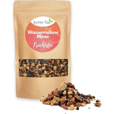 LORAN Fruit Tea Watermelon Mint 150 g, Watermelon Flakes, Peppermint (9%), Honey Melon Cubes, Hibiscus Flowers, Loose Fruit Tea in Zip Bag, Caffeine-Free