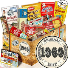 Dovanos su sausainiais / DDR dėžutė / Originalu nuo 1969 m. / Gimtadienis