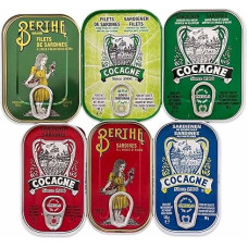 Portugališkų sardinių mišinio rinkinys - 6 rūšys - Berthe - Cocagne - Ramirez - Portugalija