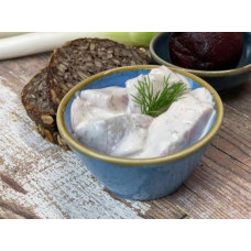 Matjessalat Skagen | Matjes Fillets in Fine Yoghurt Cream | 300 g | Best Quality | Own Production | delishopper