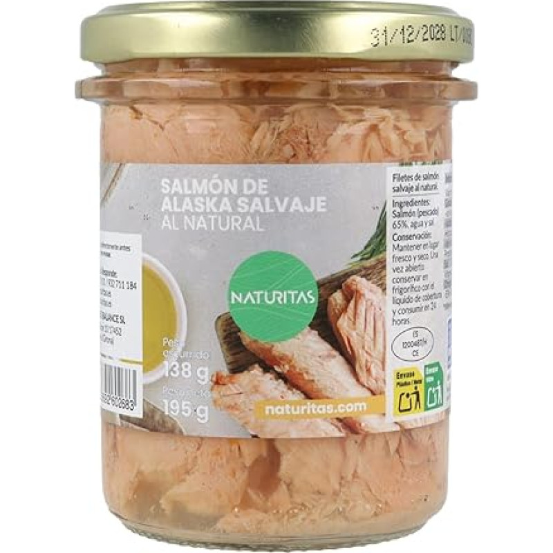 Natūrali Aliaskos laukinė lašiša 195 G