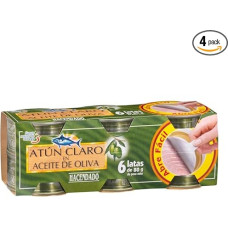 Lengvasis tunas alyvuogių aliejuje - 4 vnt. pakuotė