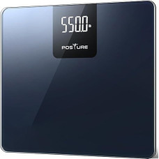 Laikysenos asmeninės svarstyklės, skaitmeninės kūno svarstyklės su 250 kg talpa, didelio tikslumo vonios svarstyklės su itin plačia platforma, dideliu LED ekranu ir tvirta 8 mm grūdinto stiklo plokštele namams