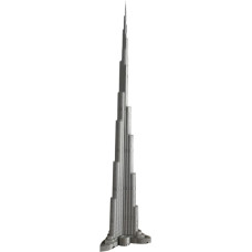 Bendras Burdž Chalifa | Dubajaus įžymybė | Dangoraižis | 3D spauda | 80 cm (80 cm)