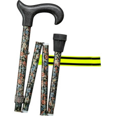 Vaikščiojimo lazdos sulankstomos lazdos 4 dalių reguliuojamo aukščio sulankstomos 