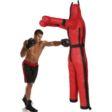 DYK&NX kabantis graplingo manekenas, imtynių smūgiavimo MMA manekenas, Jitsu sėdimos padėties manekenas, skirtas imtynėms kovos menų, bokso, karatė treniruotėms, neužpildytas (spalva: raudona, dydis: 185 cm)