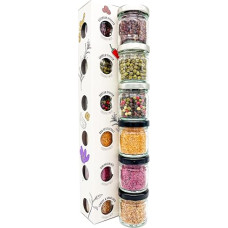 FOODOKO FINEST - Salt and Pepper Spices Gift Set as Delicatessen Tasting Set with Sea Salt from Mallorca (Gift Set Variation 1)