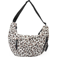 Leopardas Pusmėnulis per petį krepšys Moterų nailono Crossbody krepšys Moterų didelis Leopardas spausdinti Hobo krepšys Pusmėnulis krepšiai Leo Mėnulis krepšys rankinė reguliuojamas peties dirželis moterims