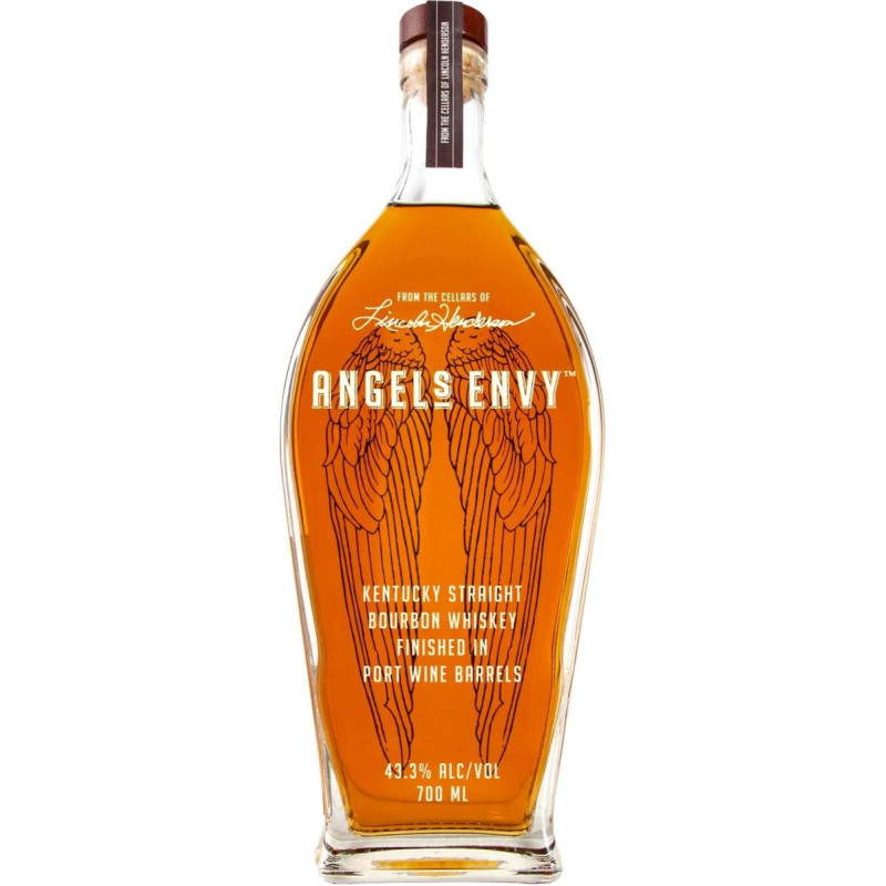 ANGEL'S ENVY Kentucky Straight Bourbon Whiskey, 43,3% tūrio, 70cl / 700ml, brandintas portveino statinėse, vanilės ir skrudintų riešutų natos
