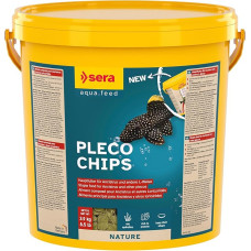 sera Pleco Chips 10 L (3.9 kg) | Catfish Food Tablets Chips for Healthy Bottom Fish | Catfish Food Aquarium with High Food Usability | Catfish Food | Fish Food Aquarium Made in Germany
