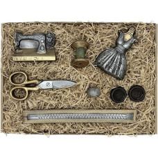 Dressmaker Chocolate Kit - Fine Fine Chocolate Sewing Gift - Original Gift Idea for Sewing Fans & Craft Lovers - Chocolate Sewing Accessories