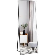 Juodos spalvos, 140 x 51 cm, lankstus stovintis ir sieninis veidrodis, skaidraus vaizdo, saugus stiklas, puikiai tinka miegamajame ir drabužinėje