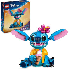 LEGO, Disney Stitch, Bau- und Spielset für Kinder, Figur mit Eiswaffel, Spielzeug, kreatives Set zum Bauen, ideales Geschenk für Mädchen, Jungen und alle Fans der Kinoerfolgs Lilo & Stitch 43249