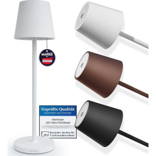 LED stalinė lempa - visiškai reguliuojamas apšvietimas, įkraunama baterija - elegantiško dizaino stalinė lempa su USB įkrovimo kištuku - šiltos baltos šviesos efektas, tinka naudoti patalpose ir lauke.