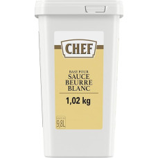 CHEF Base for white butter sauce, classic French butter sauce, ideal for fish, egg dishes and vegetables, makes 9.8 L, pack of 1 (1 x 1.02 kg GastroBox)