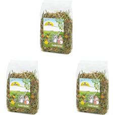 JR FARM Lauko žolelės | 3 pakuotės | 3 x 200 g | Papildomas pašaras visiems graužikams ir nykštukiniams triušiams | Džiovintos lauko žolelės su aromatiniais grūdų dribsniais ir daržovėmis