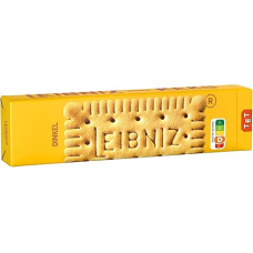 LEIBNIZ Spelta sausainiai 190g Traškūs sausainiai, iškepti iš 100 % spelta miltų Tik tikri su 52 dantukais (1 x 190g)