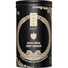 MayaNut Chuta Nuts Cinnamon Sugar - 90 g - natūraliai pagardintas užkandis su augaliniais baltymais be žinomų riešutų alergenų - auginamas regeneraciniu būdu