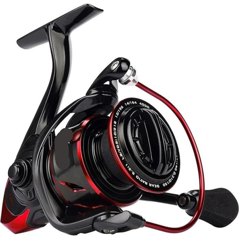 Angelrolle Wasserbeständige Spinnrolle, Angelrolle mit maximaler Zugkraft, 18 kg, skirtas Barsch- und Hechtangeln für Süßwasser Salzwasser