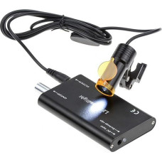 5W Rechargeable Insert Clip Clamp Headlamp LED Surgical Headlight with Filter for Binoculars Magnifier (Black)