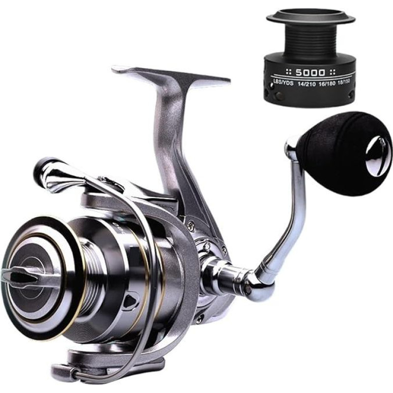 Žvejybos ritė Dviguba ritė Metalinė ranka Karpių žvejyba Feeder Spiningo ritė Karpių žvejyba Baitcasting ritė Cast Reel