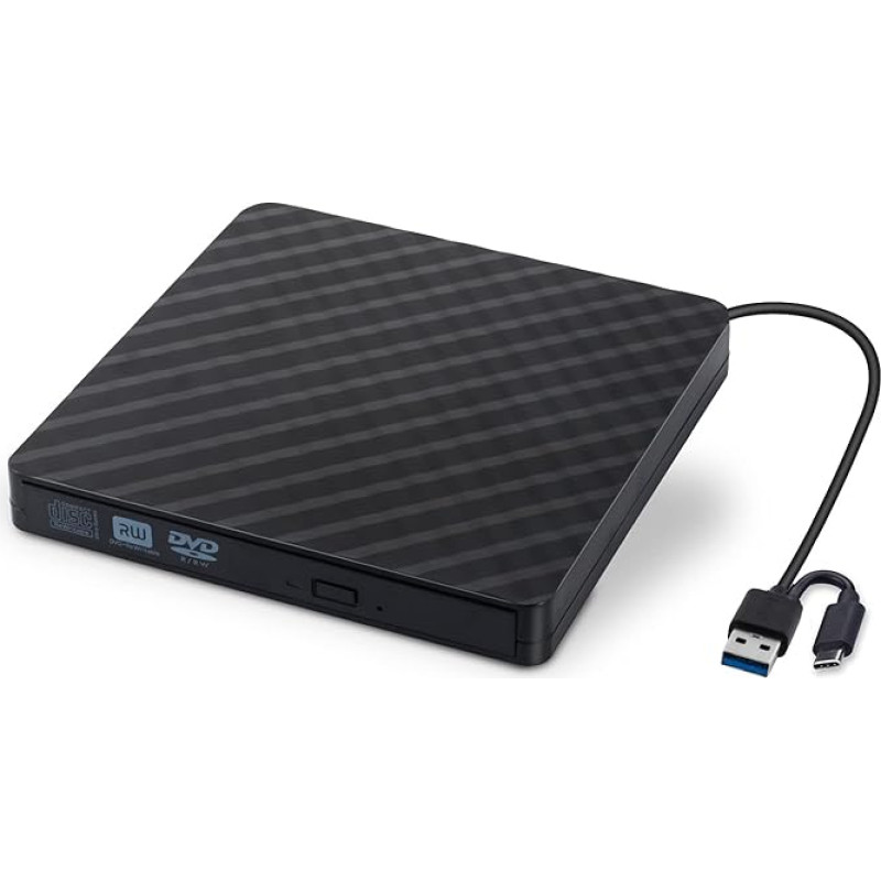 DVD įrašymo įrenginys Išorinis CD/DVD diskas USB 3.0/Type C Optinis diskas įrašymo įrenginys Plonas CD/DVD ROM perrašymo skaitytuvas Nešiojamasis kompiuteris Nešiojamasis kompiuteris Stalinis kompiuteris MacBook Mac Windows 7/8.1/10 Linux OS