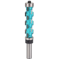 Bewinner Bündigfräser-Fräser, 12-Mm-Schaft, Doppelt Gelagerte Spirale, 65 Mm Schnittlänge, 19 Durchmesser, Hartmetall-Holzbearbeitungs-Fräswerkzeug