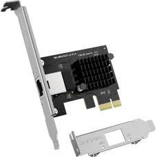 WAVLINK 2.5G Base-T PCIe Network Card, 2500/1000/100Mbps PCI Express Ethernet Adapter with RTL8125B, 2.5G NIC for Windows 11/10/8/8.1/7 & Linux with Low Profile Bracket