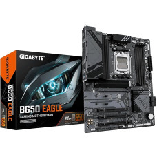 GIGABYTE B650 Eagle pagrindinė plokštė - AMD Ryzen 9000 serijos, 12+2+2 fazių VRM, iki 7600 MHz DDR5 (OC), 1xPCIe 5.0 + 2xPCIe 4.0 M.2, GbE LAN, USB 3.2 Gen 2