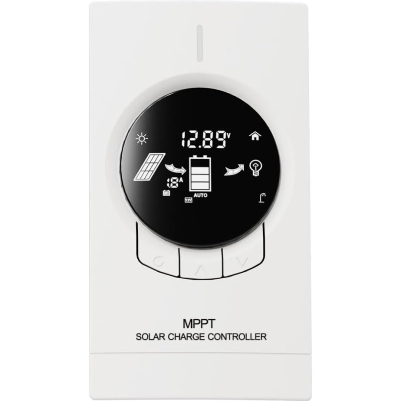 Y&H 20A 12V 24V MPPT saulės įkrovos valdiklis Didelis LCD ekranas Ličio akumuliatoriaus aktyvavimas USB išėjimas Saulės kolektoriaus valdiklis sandariam gelio potvyniui LiFePO4