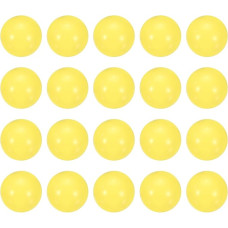QUARKZMAN 20Stk PP Kunststoff Lagerkugeln 11/16 Zoll (17.27mm) Solide Kunststoffkugeln G2 Präzision Polypropylen Mini Kugeln Gelb